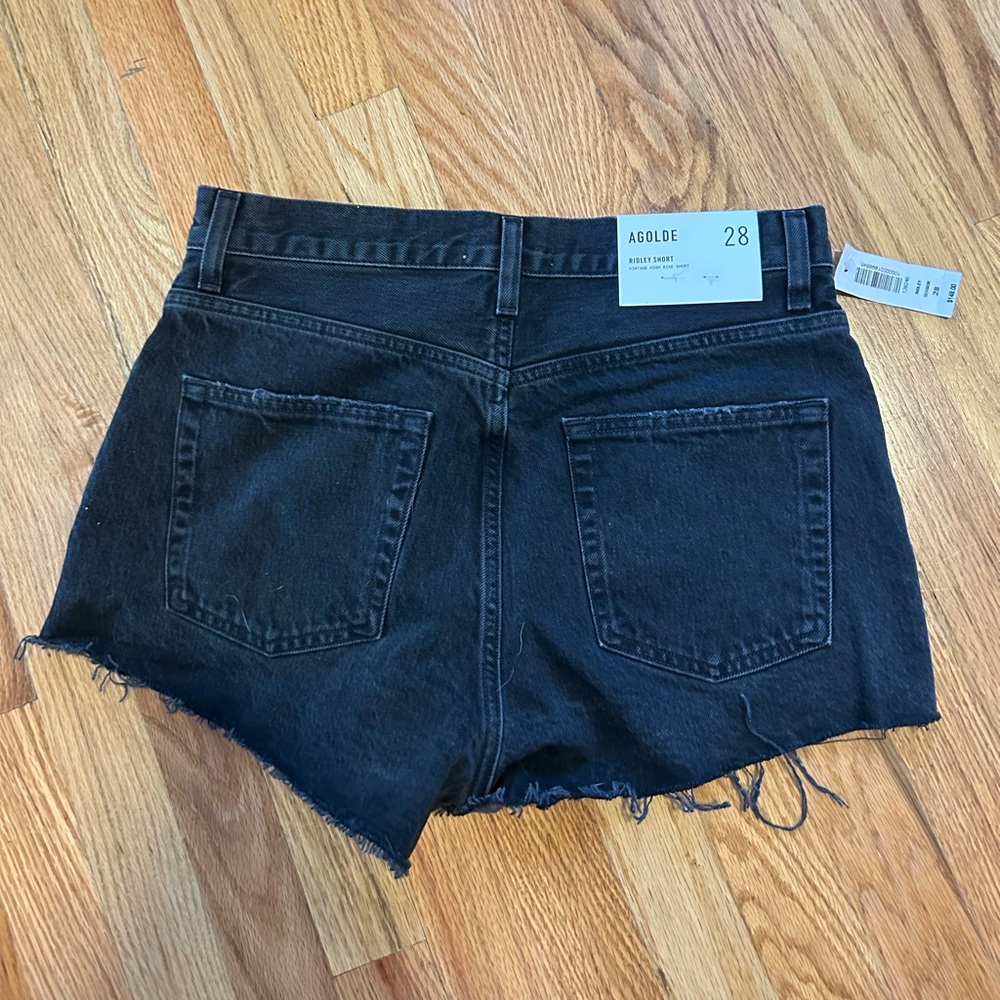 Agolde Black Jean Shorts - Picture 5 of 5